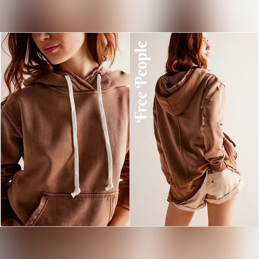 Free People We The Free Zuma Hooded Sweater Shirt Top NWT Small